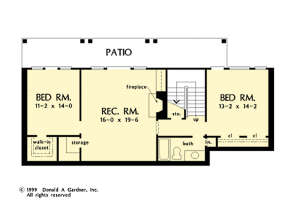 Basement for House Plan #2865-00284