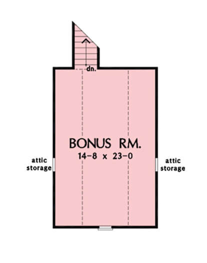 Bonus Room for House Plan #2865-00285