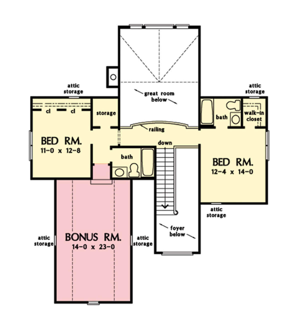 Second Floor for House Plan #2865-00286