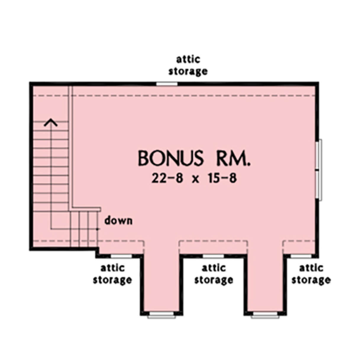 Bonus Room for House Plan #2865-00287