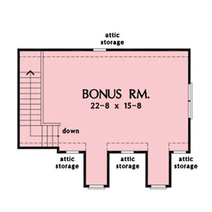 Bonus Room for House Plan #2865-00287