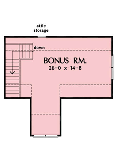 Bonus Room for House Plan #2865-00291