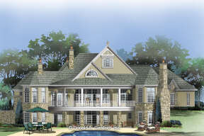 Luxury House Plan #2865-00292 Elevation Photo