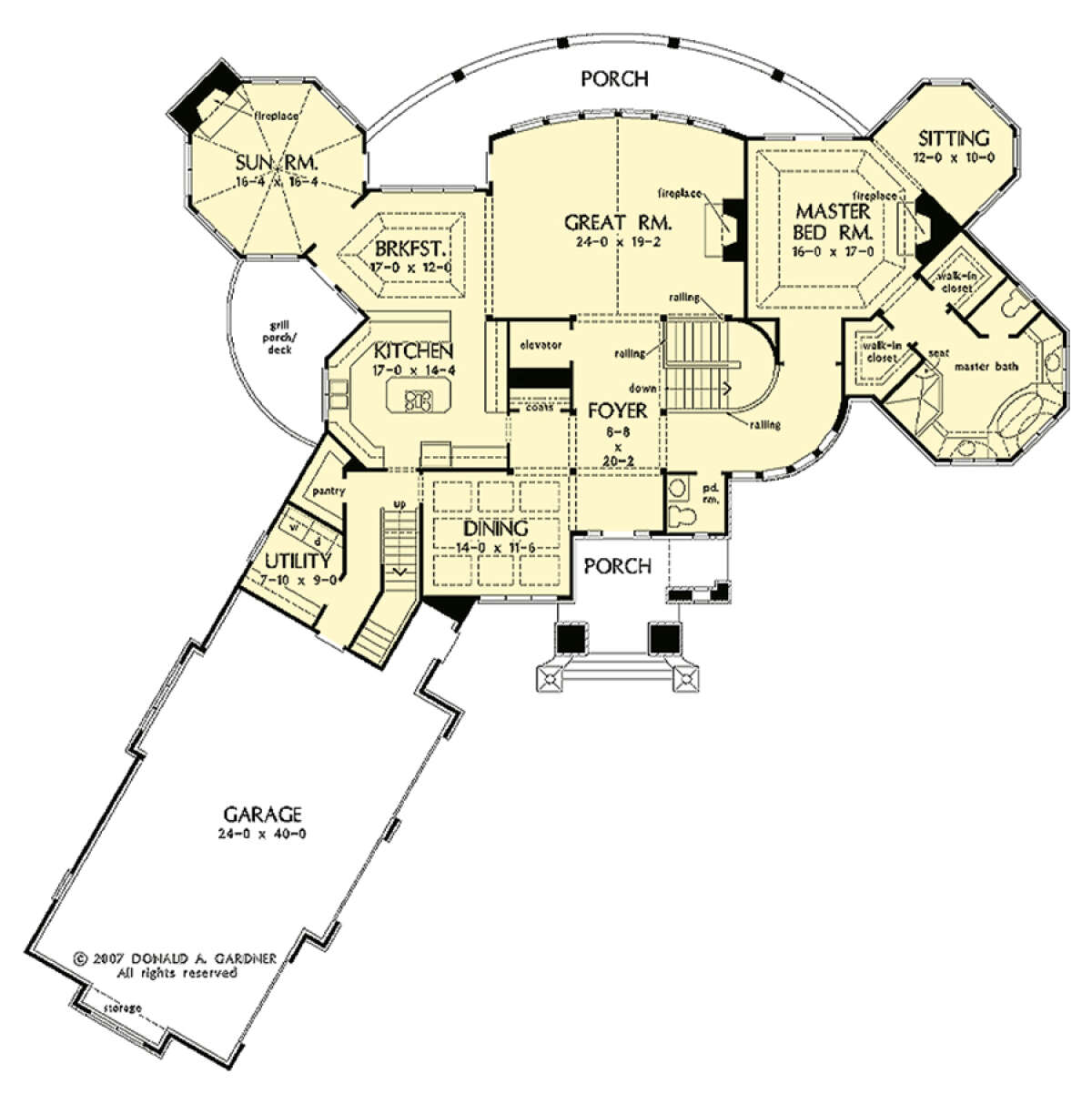 Main Floor  for House Plan #2865-00292