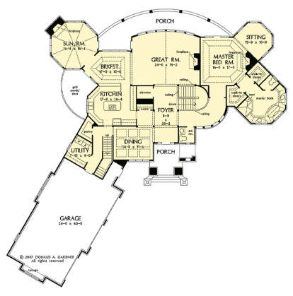 Main Floor  for House Plan #2865-00292