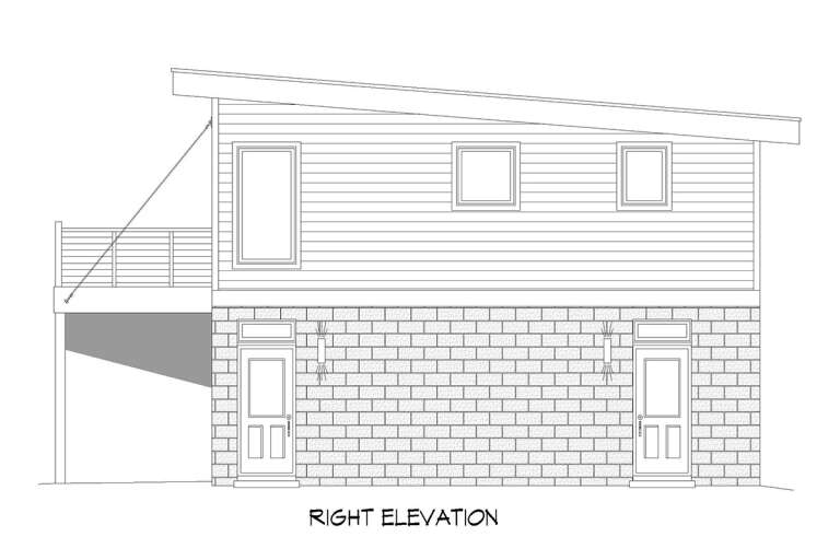 Modern House Plan #940-00562 Elevation Photo