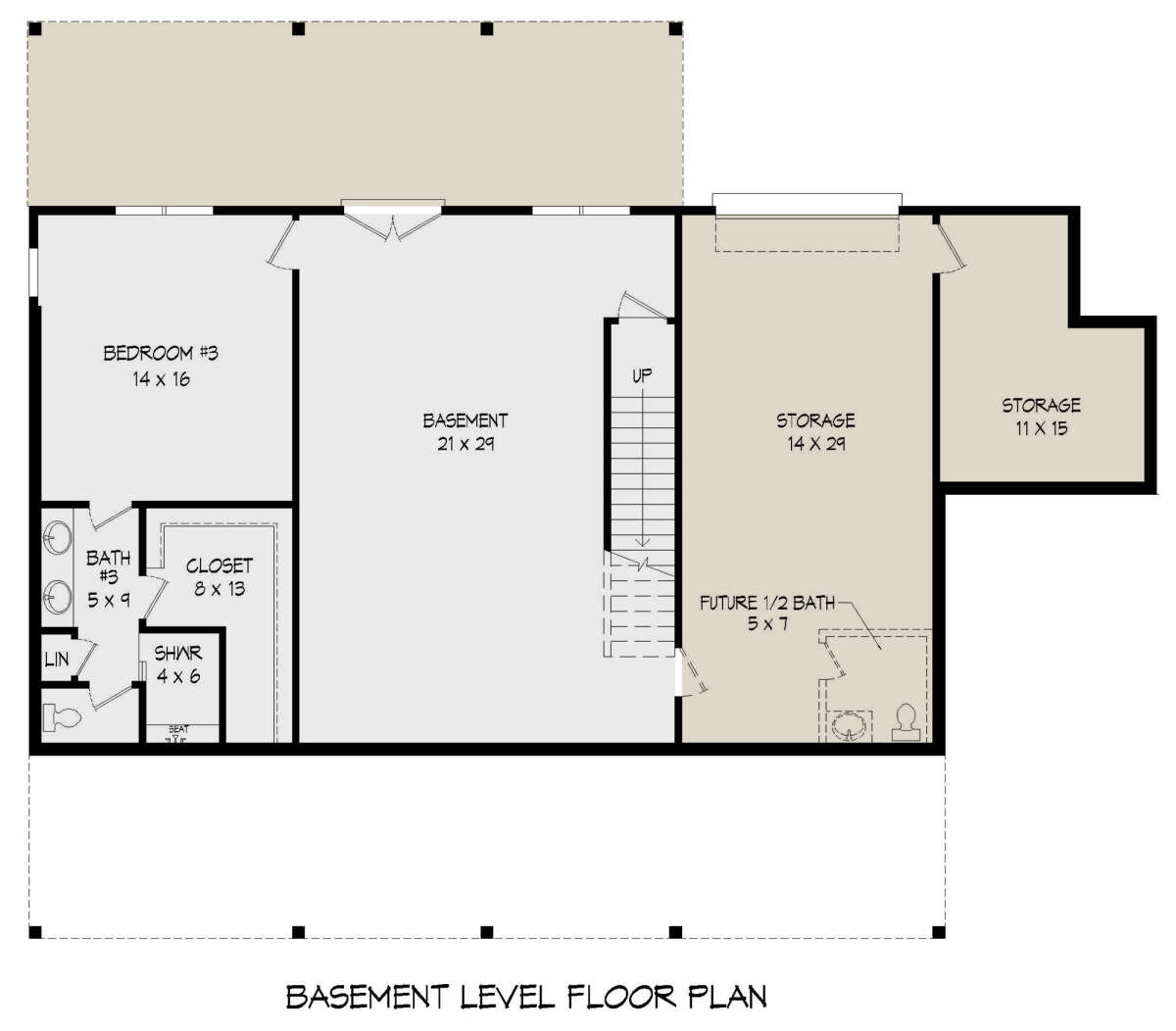 Basement for House Plan #940-00564
