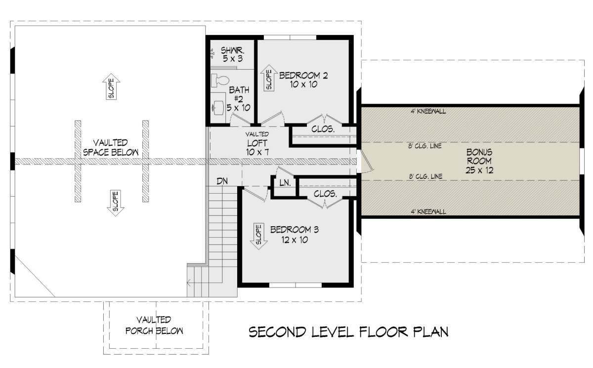 Second Floor for House Plan #940-00566