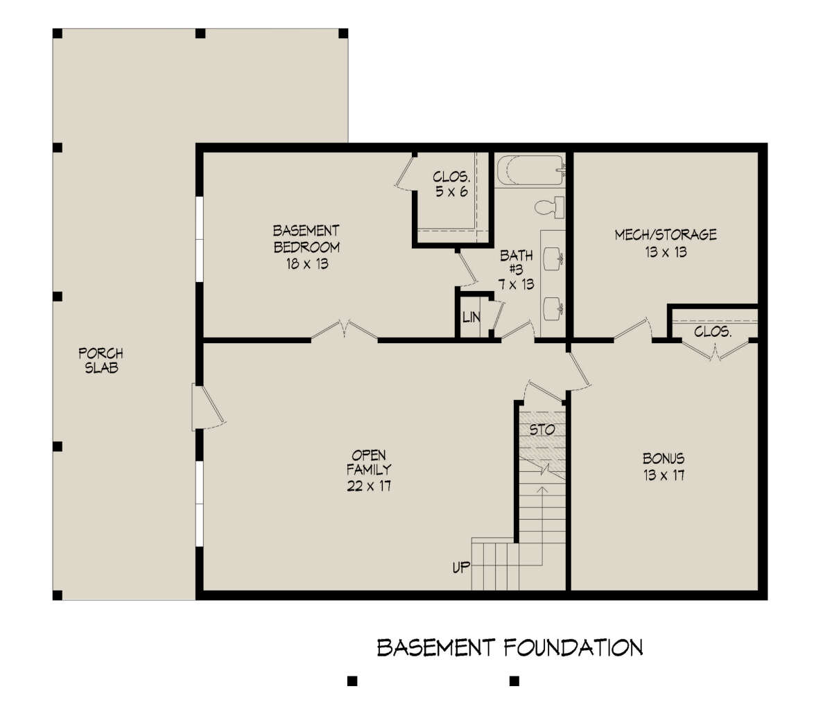 Basement for House Plan #940-00566