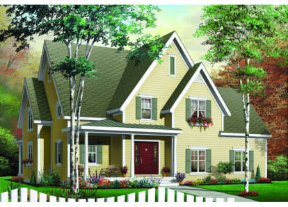 Country House Plan #034-00021 Elevation Photo