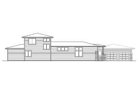 Modern House Plan #035-01023 Elevation Photo