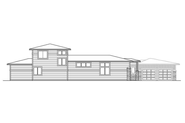 Modern House Plan #035-01023 Elevation Photo
