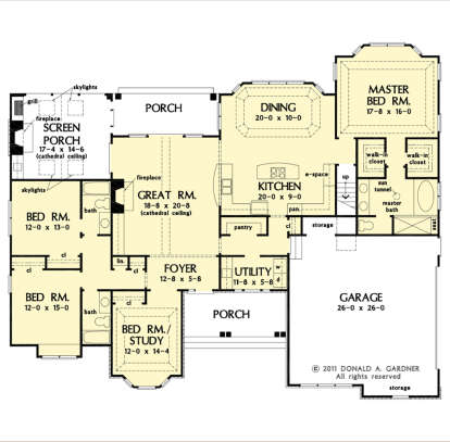 House Plan House Plan #27503 Drawing 1