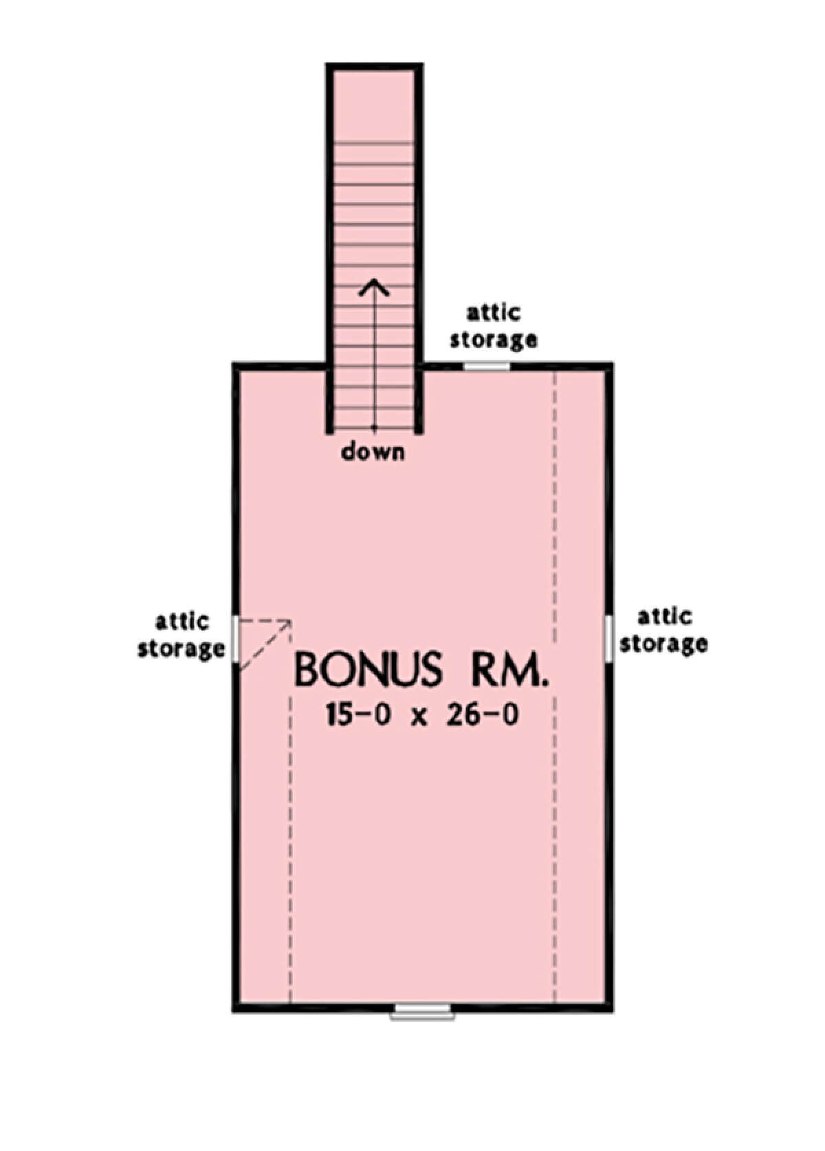 Bonus Room for House Plan #2865-00294