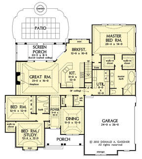 Main Floor  for House Plan #2865-00295