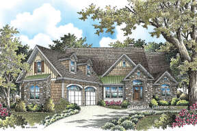 Lake Front House Plan #2865-00297 Elevation Photo