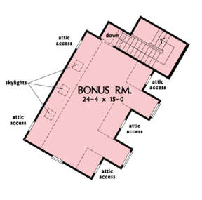 Bonus Room for House Plan #2865-00297