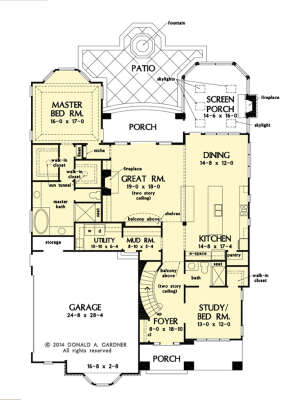 Main Floor  for House Plan #2865-00298