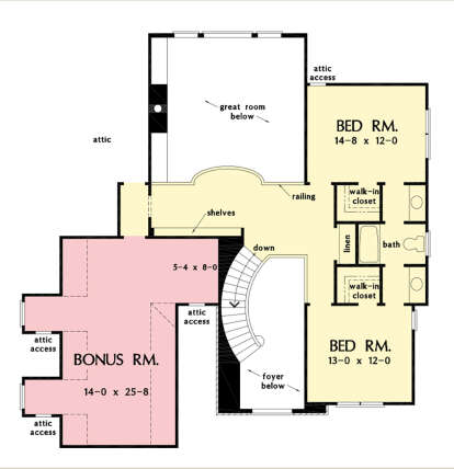 Second Floor for House Plan #2865-00298