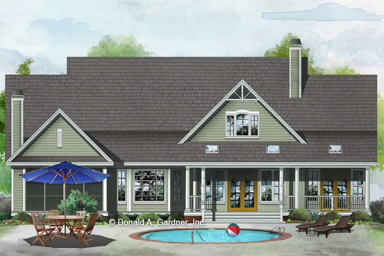 Country House Plan #2865-00299 Elevation Photo