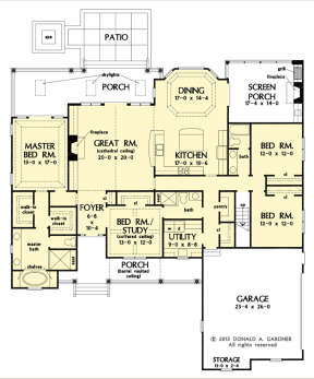 Main Floor  for House Plan #2865-00299