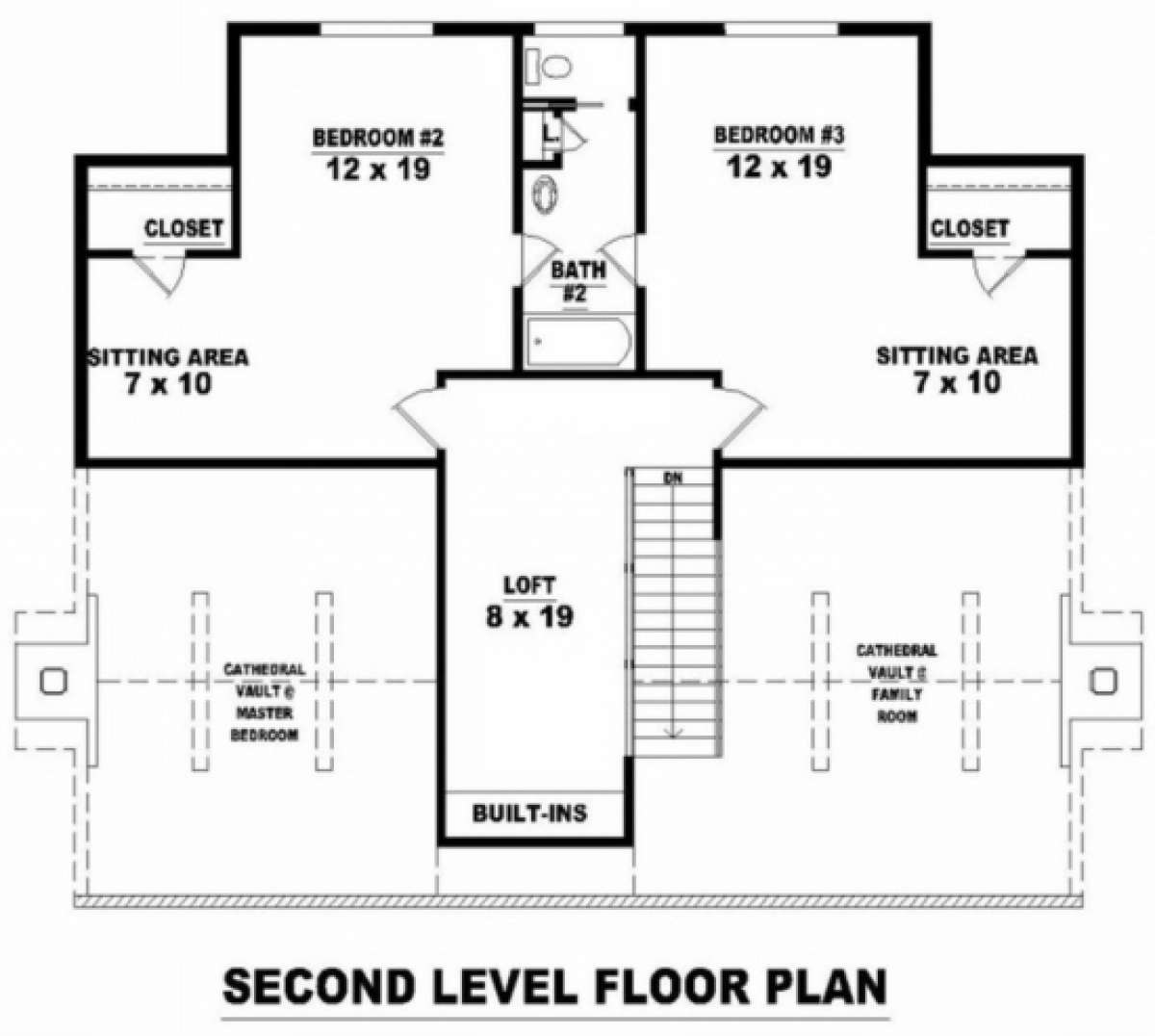 Floorplan 2 for House Plan #053-00412