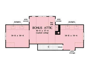 Attic Space for House Plan #2865-00300