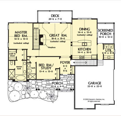 Main Floor  for House Plan #2865-00302