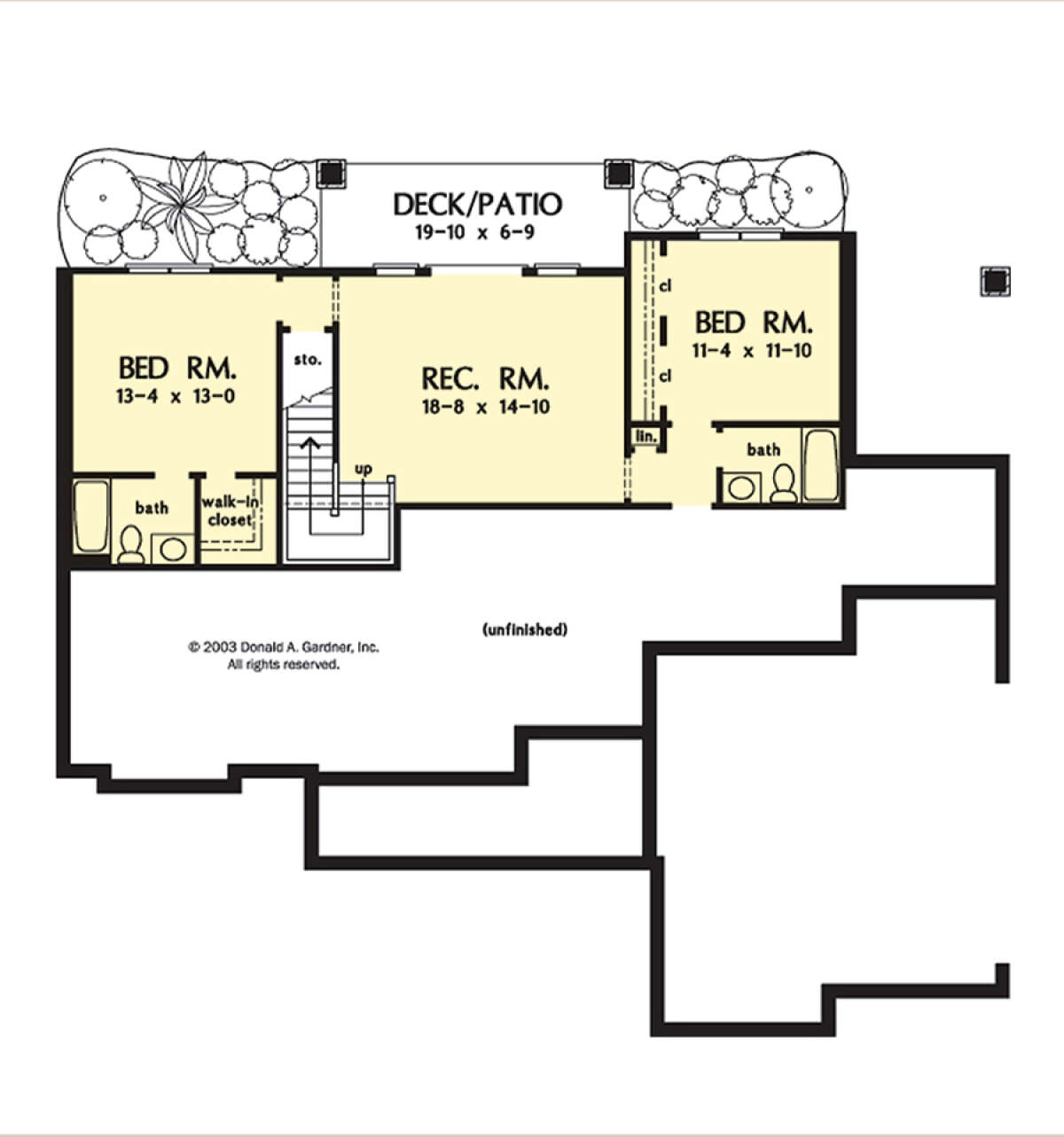 Basement for House Plan #2865-00302