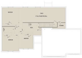 Basement for House Plan #8768-00092