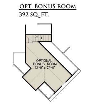Optional Bonus Room for House Plan #699-00303