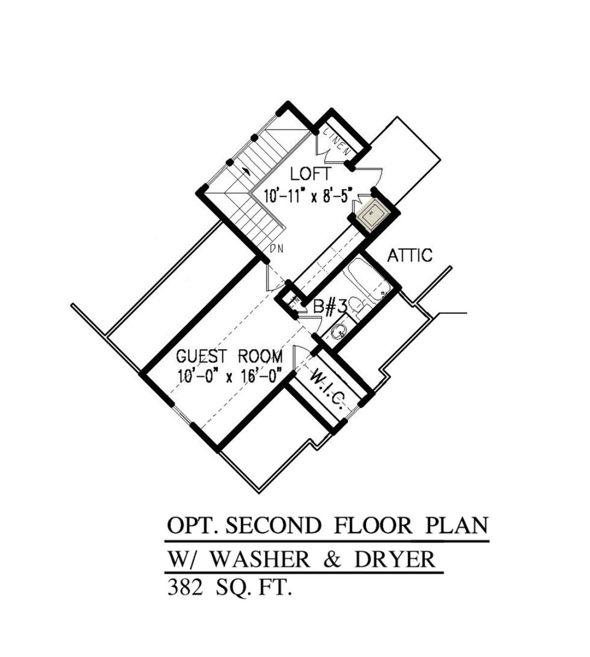 Alternate Optional Second Floor for House Plan #699-00304