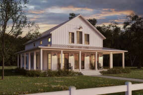 Barn House Plan #041-00291 Elevation Photo