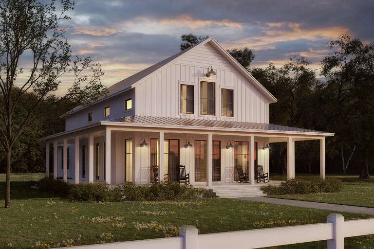 Barn House Plan #041-00291 Elevation Photo
