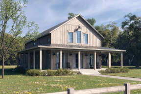 Barn House Plan #041-00291 Elevation Photo