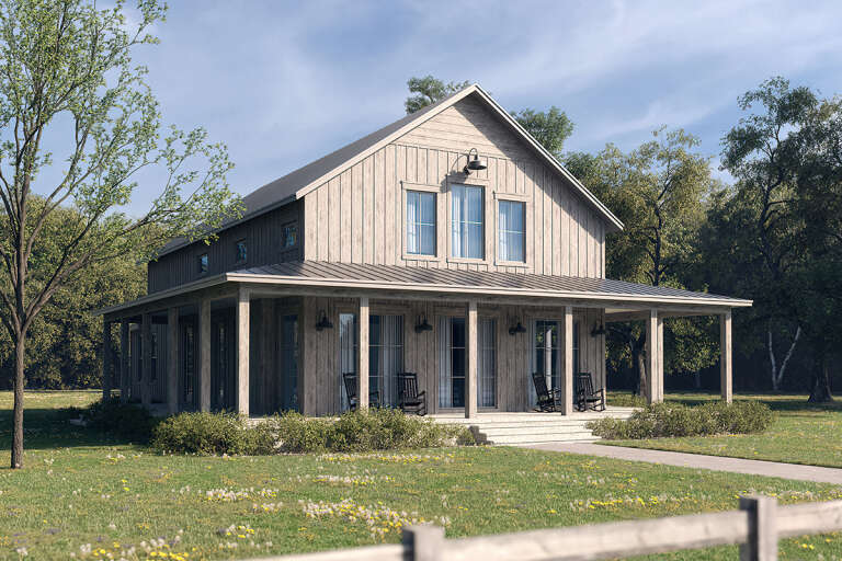 Barn House Plan #041-00291 Elevation Photo