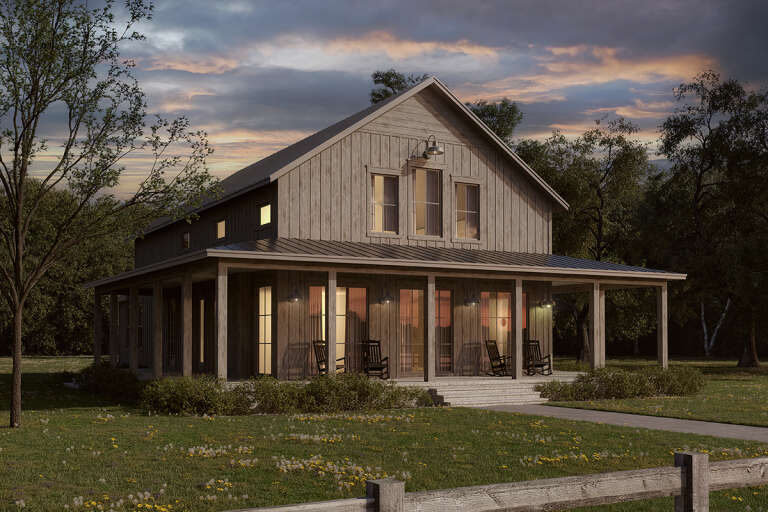 Barn House Plan #041-00291 Elevation Photo