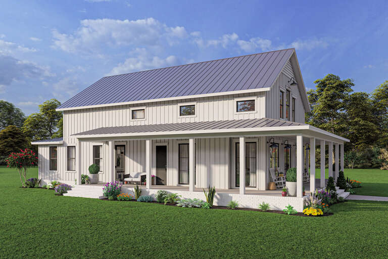 Barn House Plan #041-00291 Elevation Photo