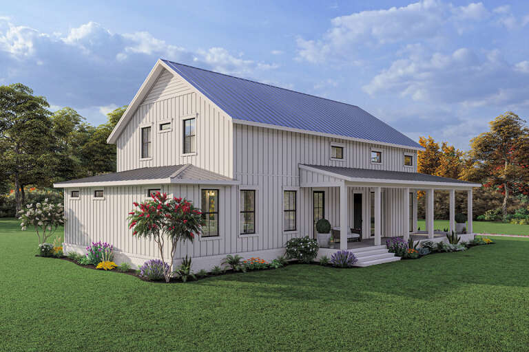 Barn House Plan #041-00291 Elevation Photo