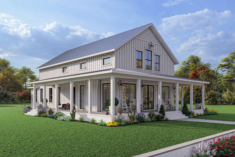 Barn House Plan #041-00291 Elevation Photo