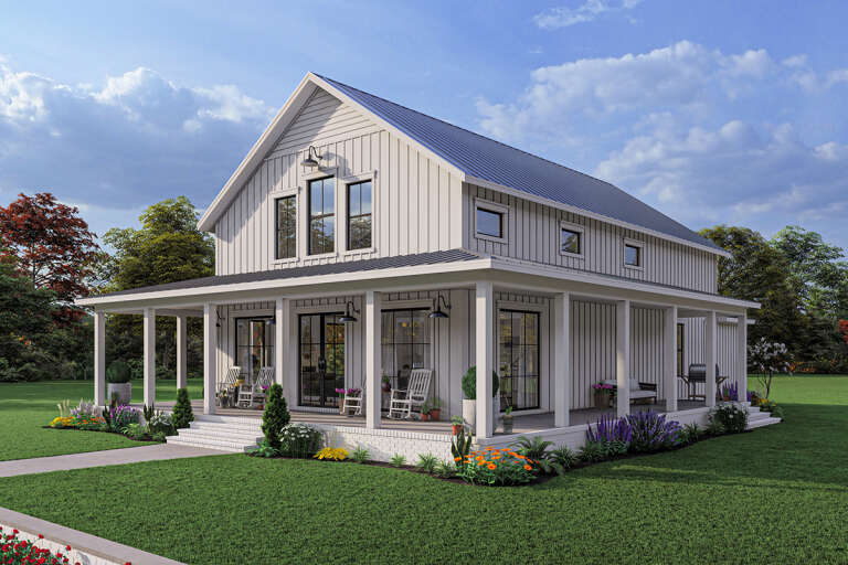 Barn House Plan #041-00291 Elevation Photo