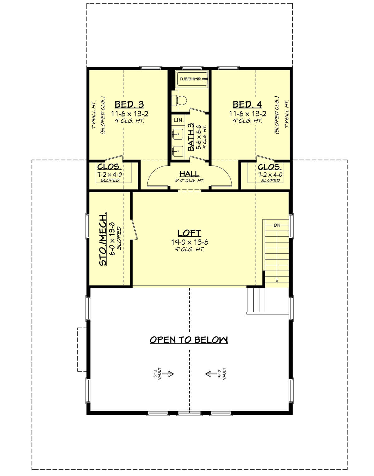 Second Floor for House Plan #041-00291