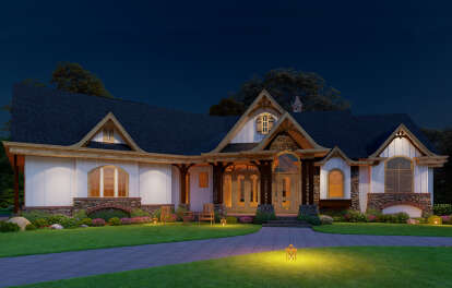 Craftsman House Plan #699-00305 Elevation Photo