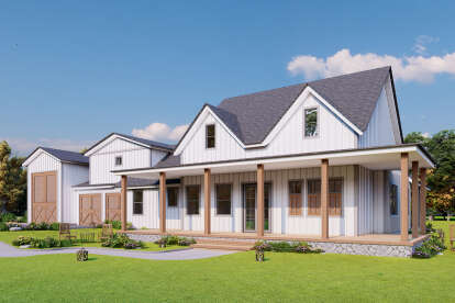 Barn House Plan #699-00306 Elevation Photo