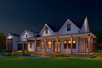 Barn House Plan #699-00306 Elevation Photo