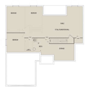 Basement for House Plan #8768-00093