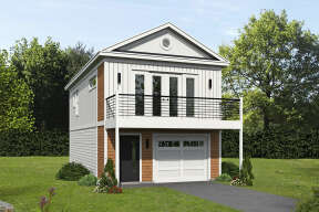 Modern House Plan #940-00568 Elevation Photo