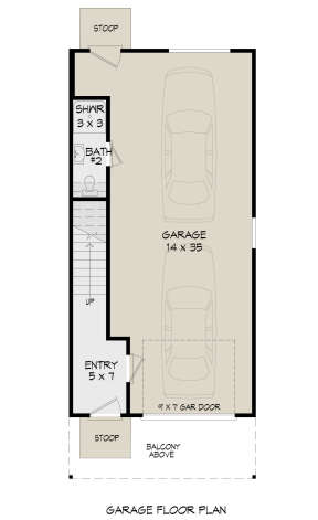 Garage Floor for House Plan #940-00568