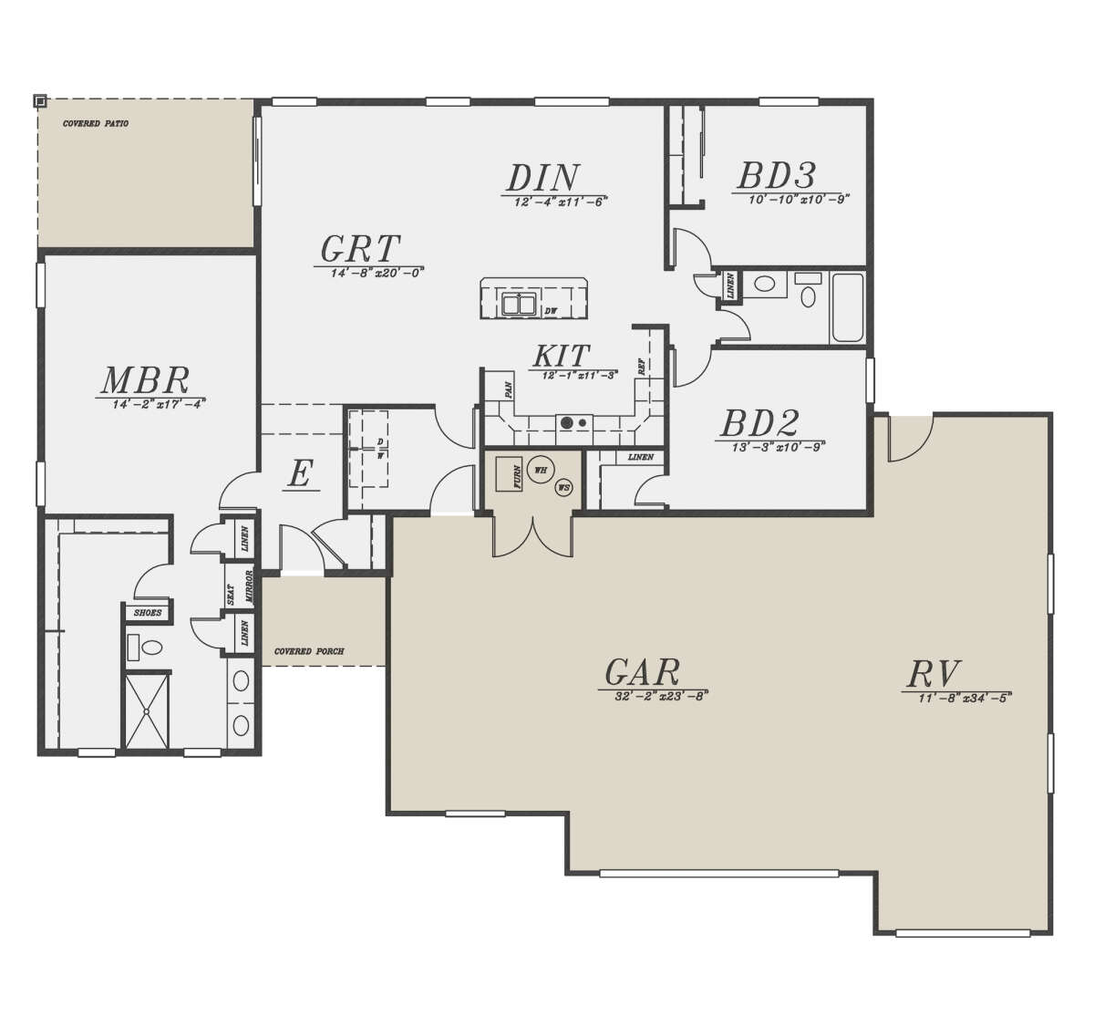 Main Floor  for House Plan #5244-00012