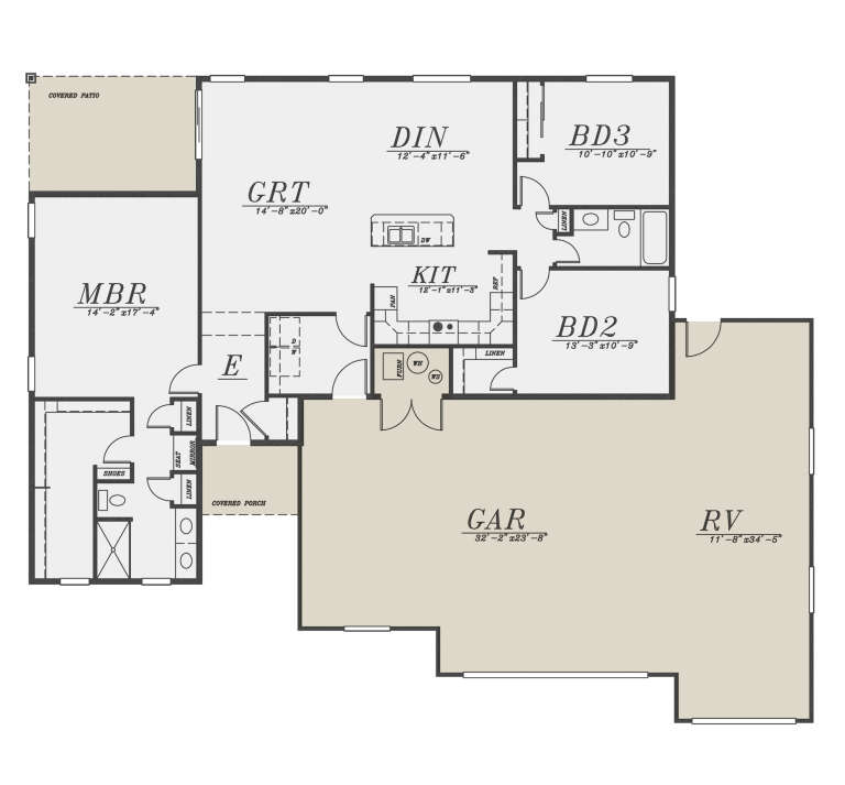 House Plan House Plan #27527 Drawing 1